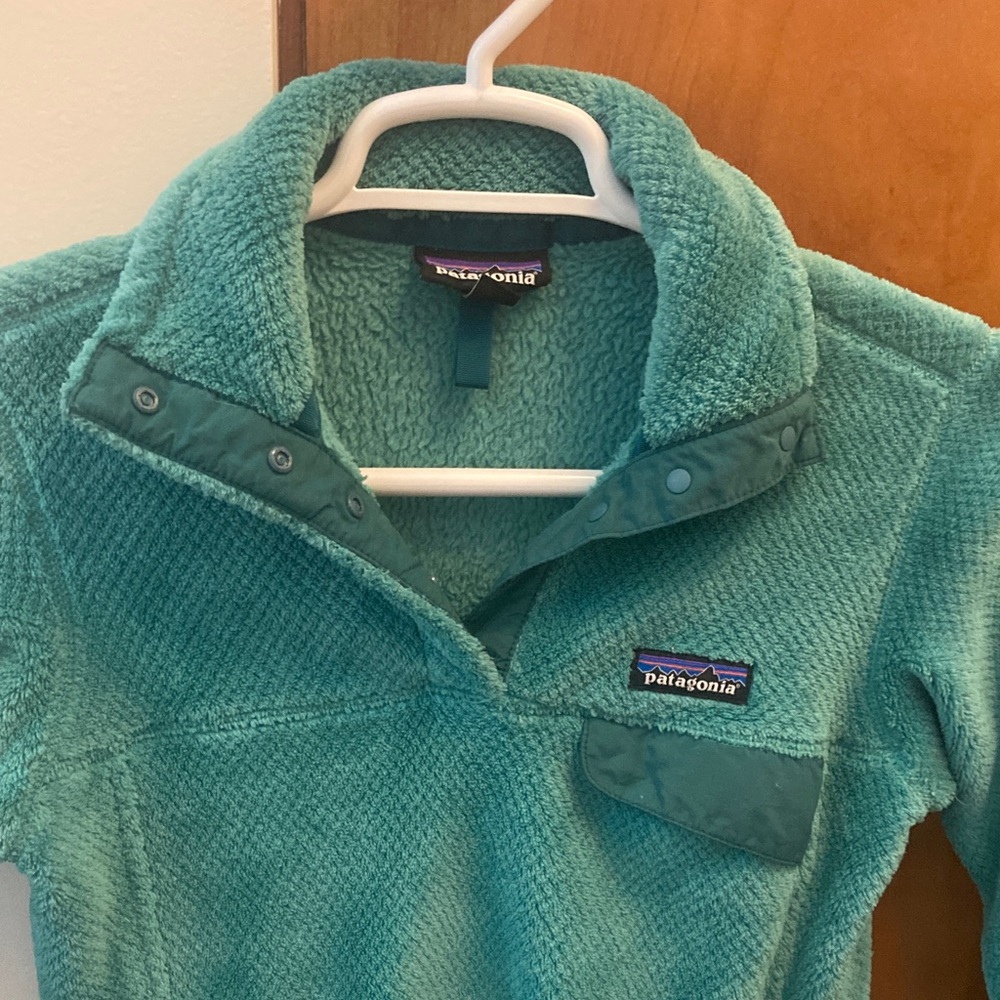 Patagonia XS Teal Fleece Pullover